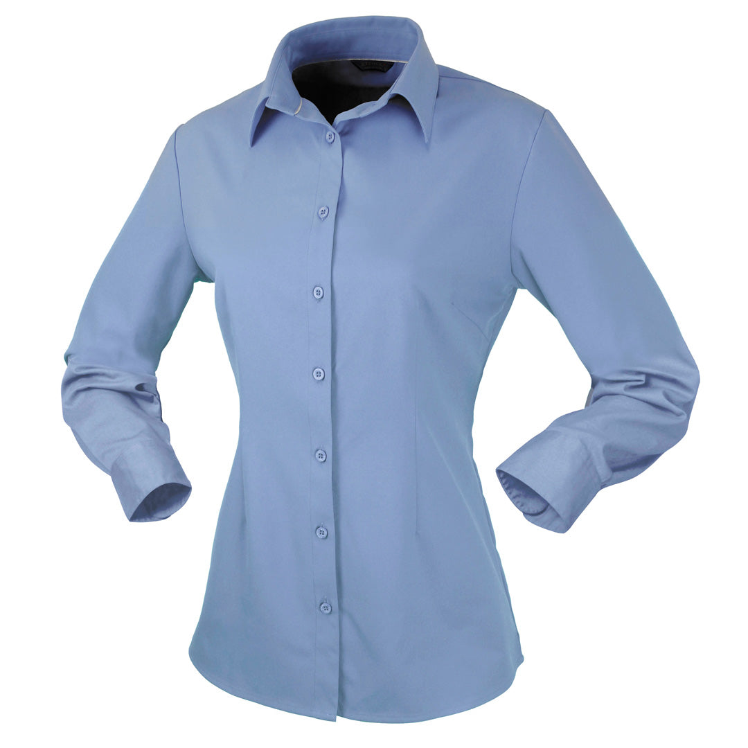 Stencil The Candidate Shirt | Ladies | Long Sleeve Sky Shirts & Tops