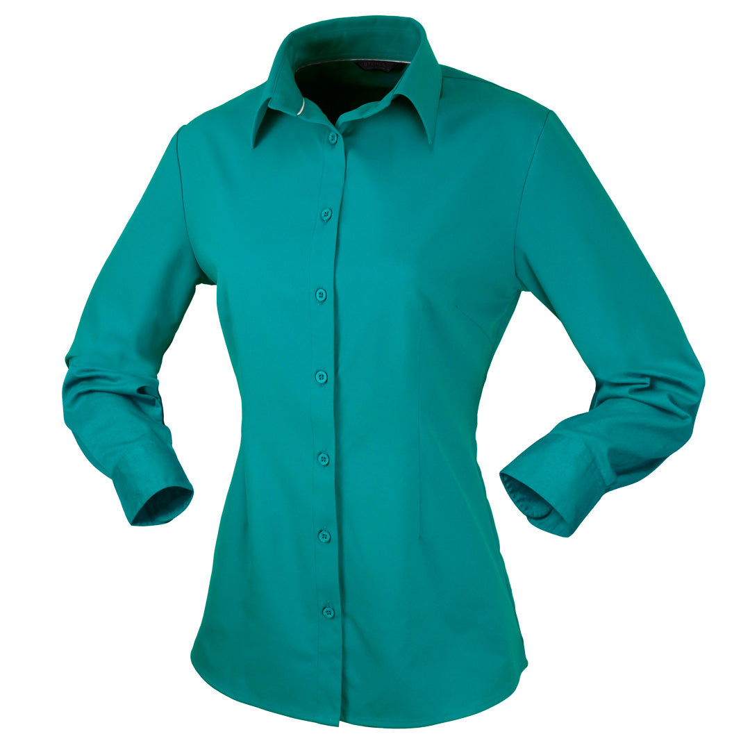 Stencil The Candidate Shirt | Ladies | Long Sleeve Teal Shirts & Tops
