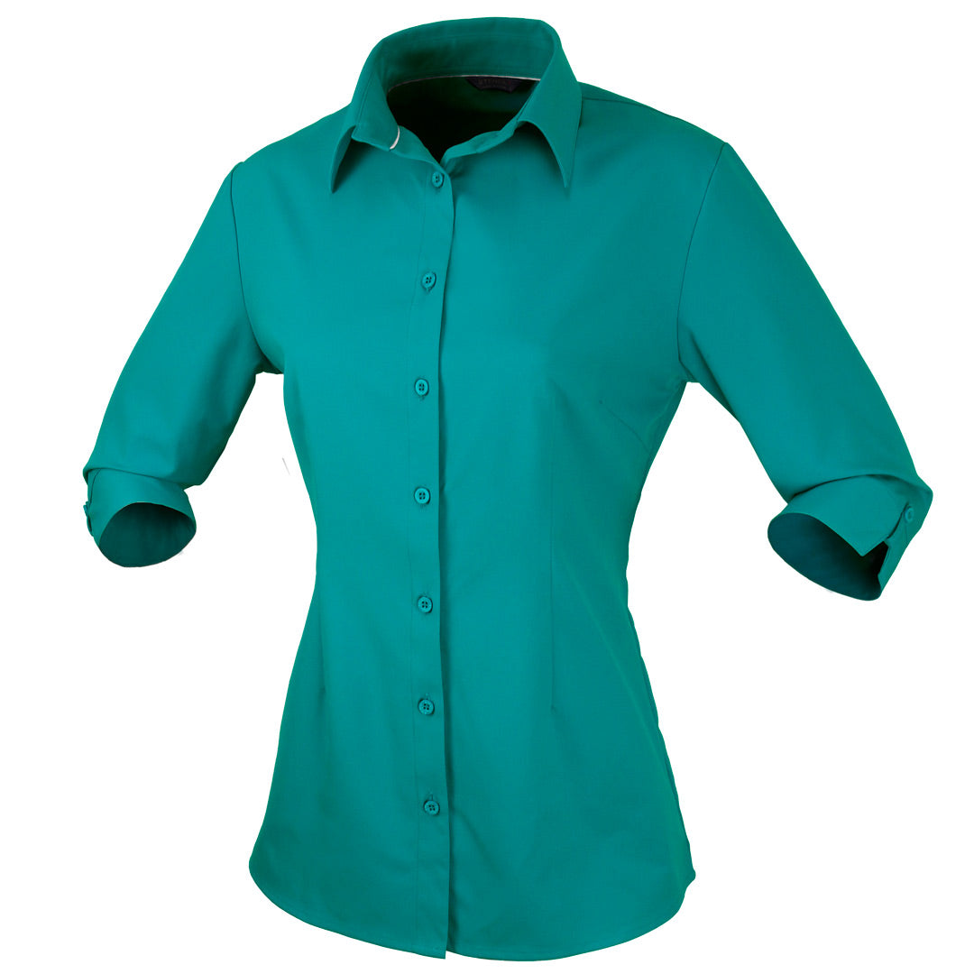 Stencil The Candidate Shirt | Ladies | 3/4 Sleeve Teal Shirts & Tops