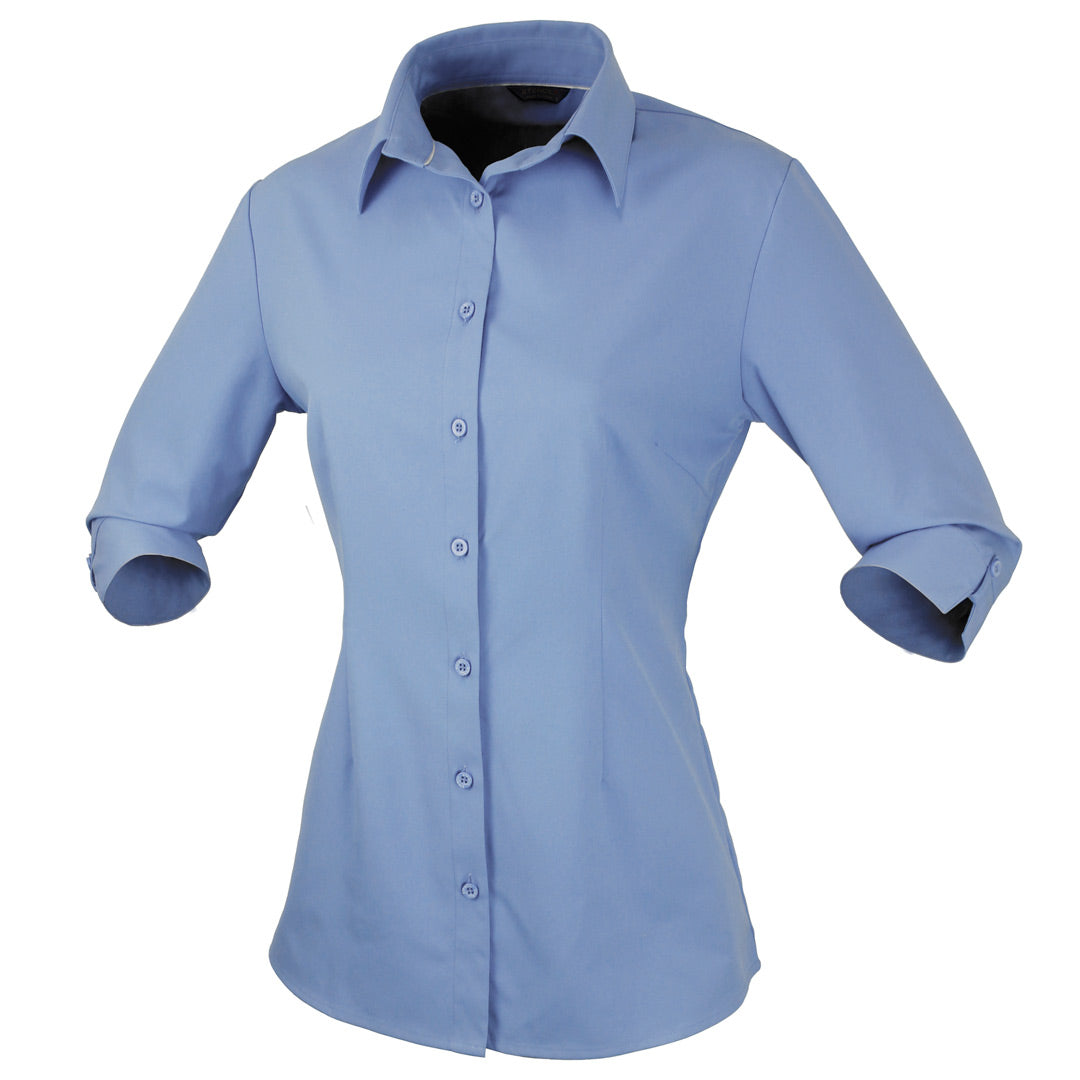 Stencil The Candidate Shirt | Ladies | 3/4 Sleeve Sky Shirts & Tops