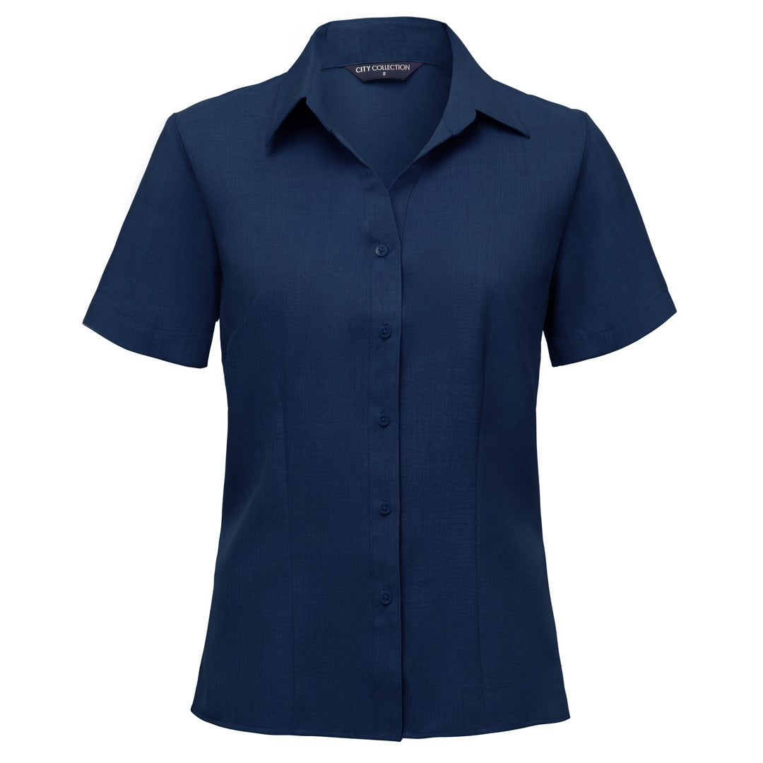 City Collection The Ezylin Shirt | Ladies | Short Sleeve | Plus Denim Shirts & Tops