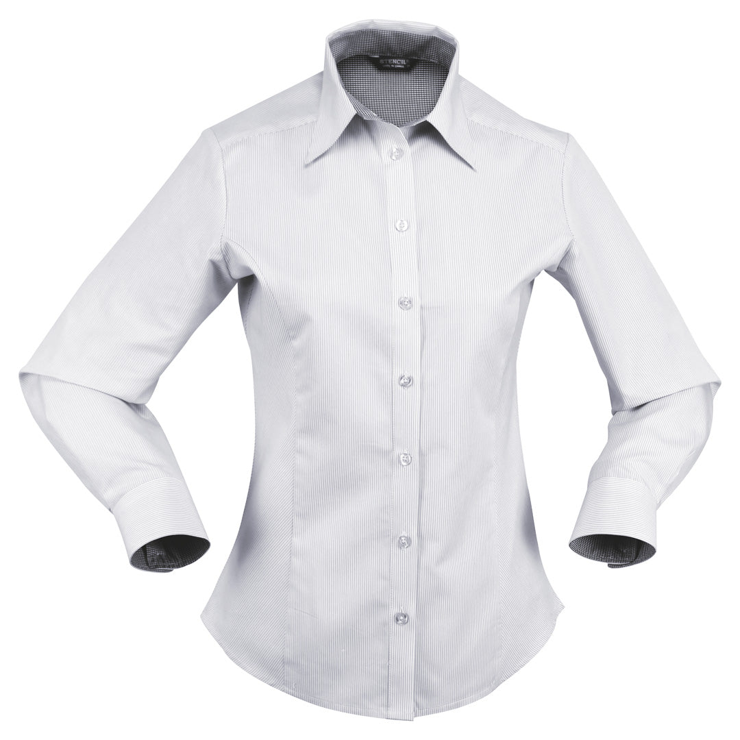 Stencil The Inspire Shirt | Ladies | Long Sleeve Grey Shirts & Tops