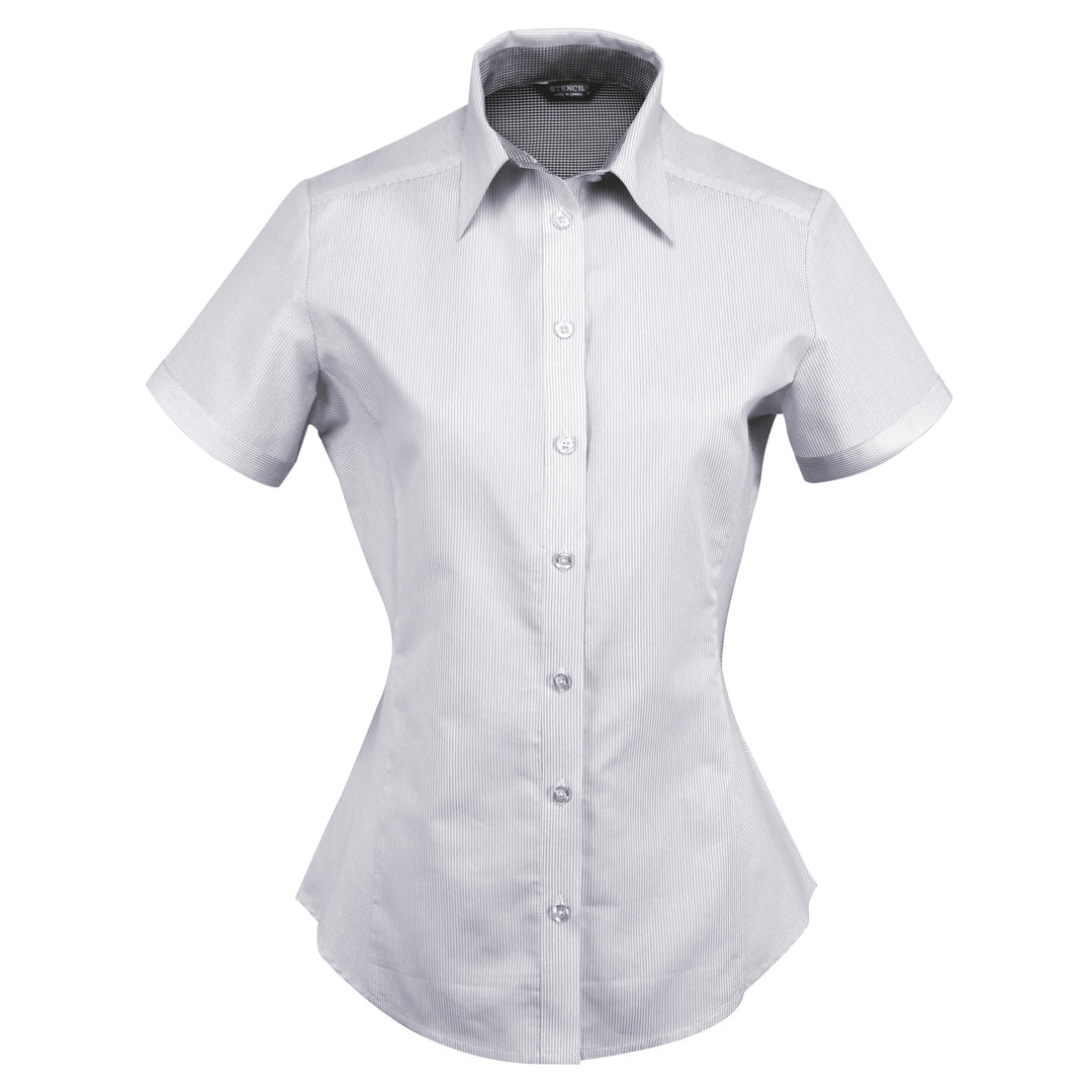 Stencil The Inspire Shirt | Ladies | Short Sleeve Grey Shirts & Tops