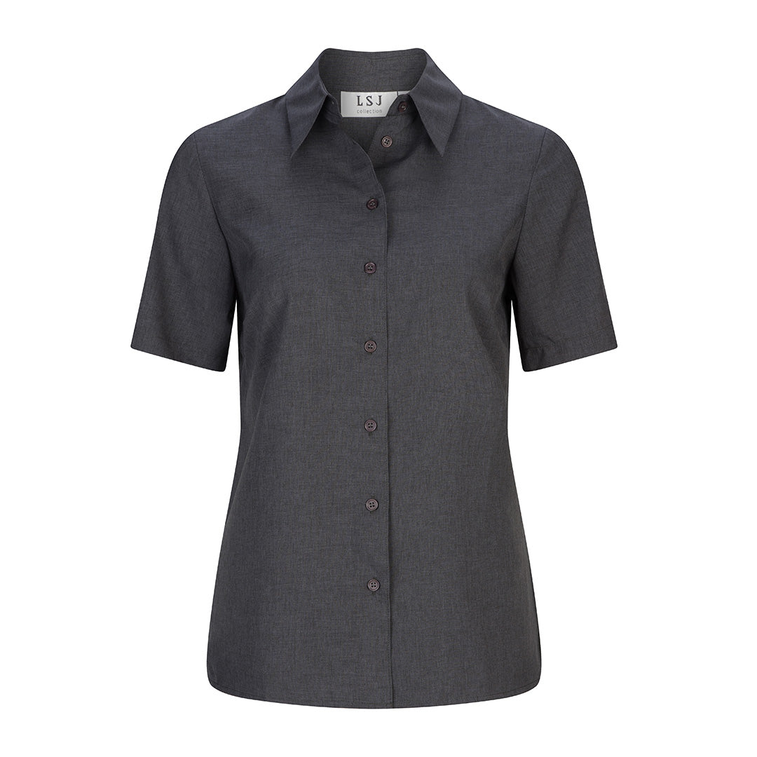 LSJ Collection The Freedom Shirt | Ladies | Short Sleeve Charcoal Shirts & Tops
