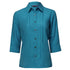 City Collection The Spot Shirt | Ladies | 3/4 Sleeve | Plus Teal Shirts & Tops