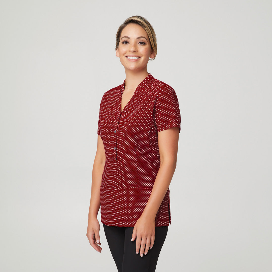 City Collection The Spot Tunic | Ladies | Short Sleeve Red Shirts & Tops