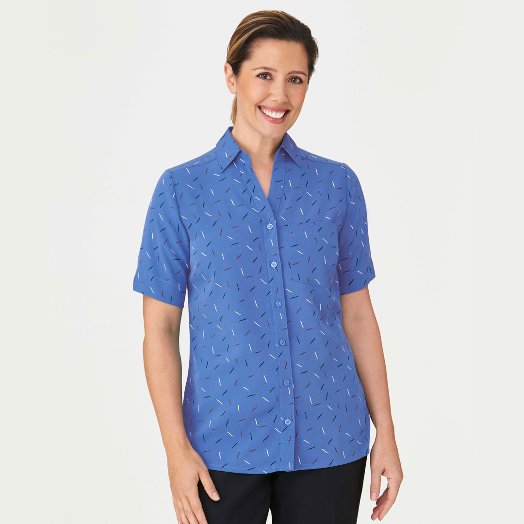 City Collection The Drift Print Blouse | Short Sleeve | Ladies Shirts & Tops