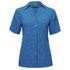 City Collection The Drift Print Blouse | Short Sleeve | Ladies Mid Blue Shirts & Tops