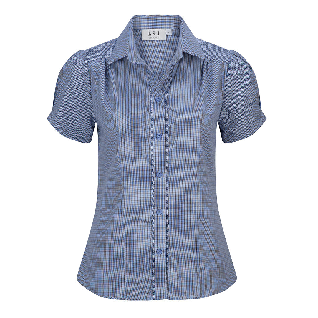 LSJ Collection The Lonsdale Shirt | Ladies | Short Sleeve Blue Shirts & Tops