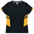 Aussie Pacific The Tasman Tee | Ladies | Short Sleeve | Black Base Black/Gold Shirts & Tops