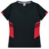 Aussie Pacific The Tasman Tee | Ladies | Short Sleeve | Black Base Black/Red Shirts & Tops