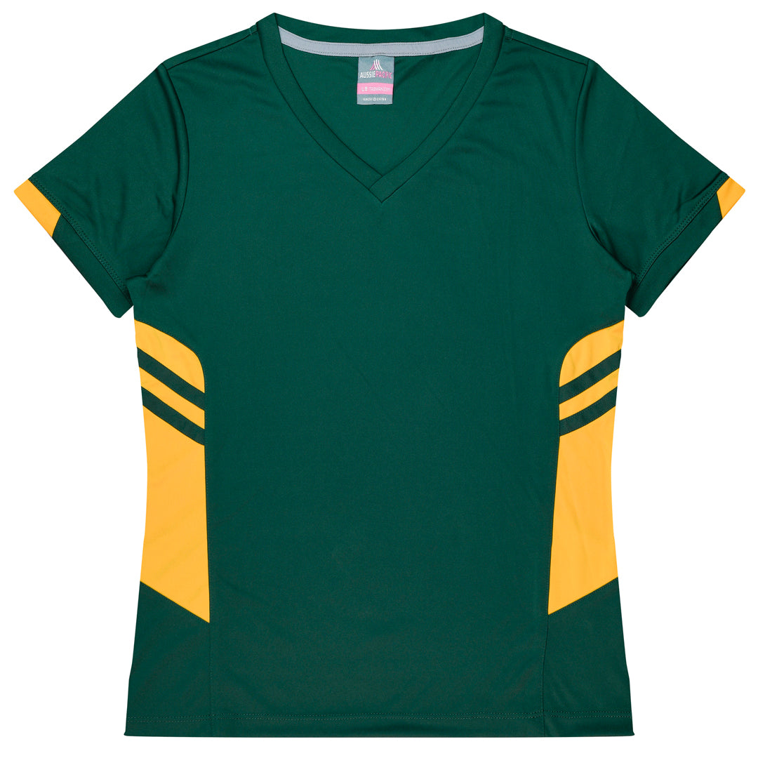 Aussie Pacific The Tasman Tee | Ladies | Short Sleeve | Mixed Base Bottle/Gold Shirts & Tops