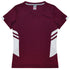 Aussie Pacific The Tasman Tee | Ladies | Short Sleeve | Mixed Base Maroon/White Shirts & Tops