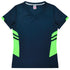 Aussie Pacific The Tasman Tee | Ladies | Short Sleeve | Navy Base Navy/Neon Green Shirts & Tops