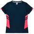 Aussie Pacific The Tasman Tee | Ladies | Short Sleeve | Navy Base Navy/Neon Pink Shirts & Tops