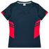 Aussie Pacific The Tasman Tee | Ladies | Short Sleeve | Navy Base Navy/Red Shirts & Tops