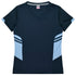 Aussie Pacific The Tasman Tee | Ladies | Short Sleeve | Navy Base Navy/Sky Shirts & Tops