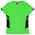 Aussie Pacific The Tasman Tee | Ladies | Short Sleeve | Neon Base Neon Green/Black Shirts & Tops