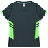 Aussie Pacific The Tasman Tee | Ladies | Short Sleeve | Grey Base Slate/Neon Green Shirts & Tops