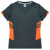 Aussie Pacific The Tasman Tee | Ladies | Short Sleeve | Grey Base Slate/Neon Orange Shirts & Tops