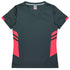 Aussie Pacific The Tasman Tee | Ladies | Short Sleeve | Grey Base Slate/Neon Pink Shirts & Tops