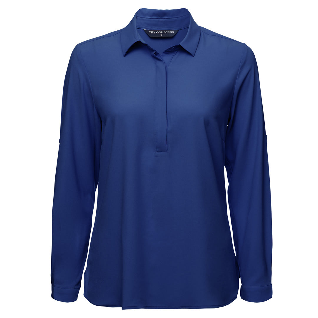 City Collection The Meghan Shirt | Ladies | Long Sleeve Royal Shirts & Tops