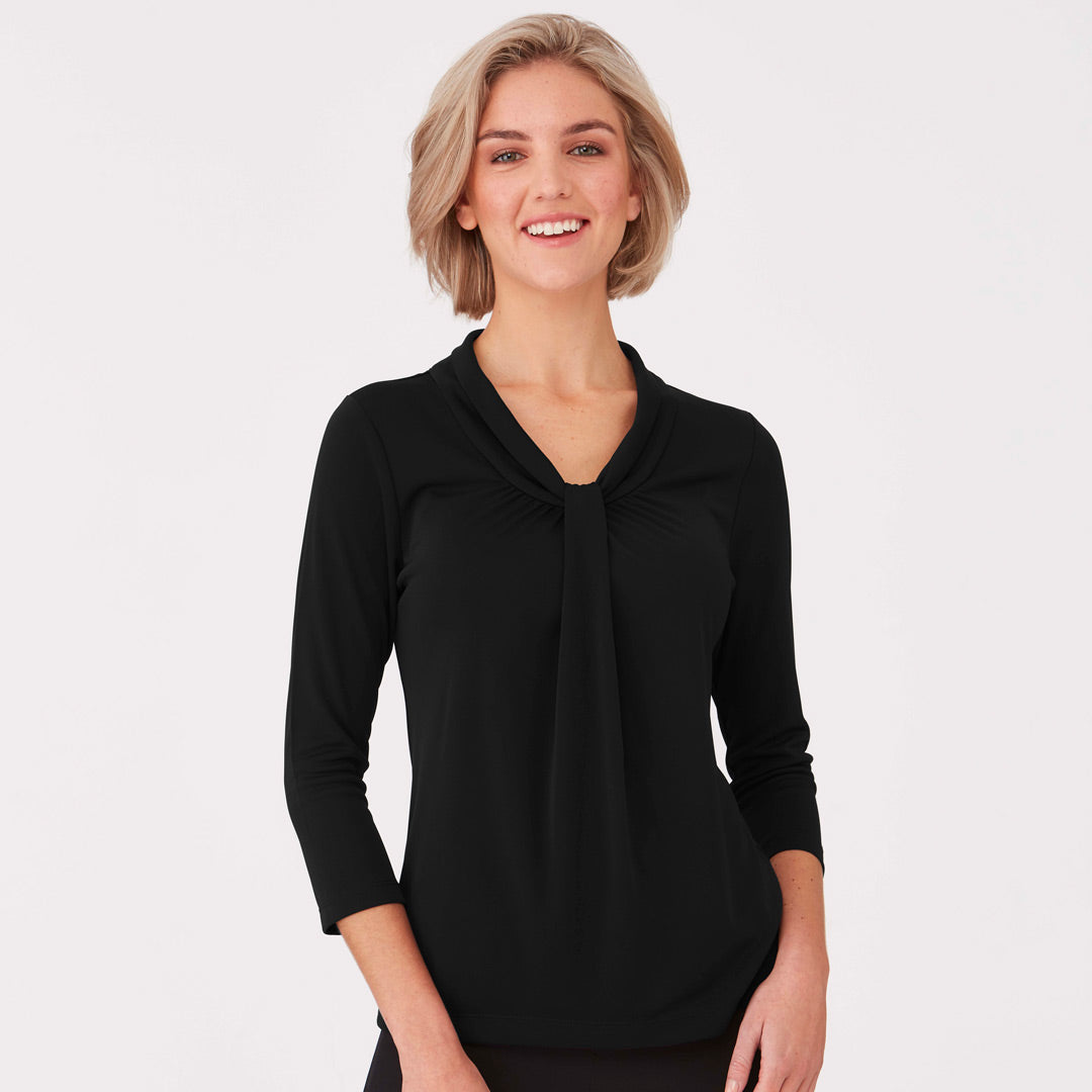 City Collection The Pippa Knit Top | Ladies | 3/4 Sleeve Shirts & Tops