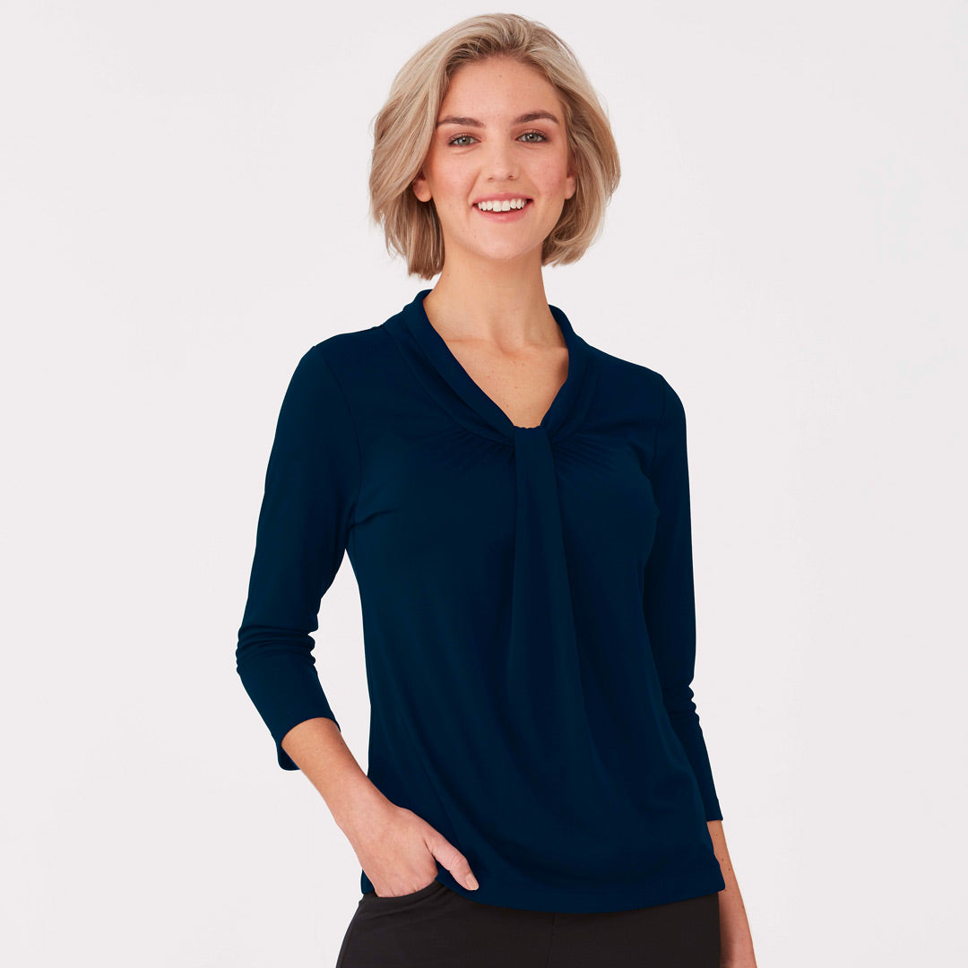 City Collection The Pippa Knit Top | Ladies | 3/4 Sleeve Shirts & Tops