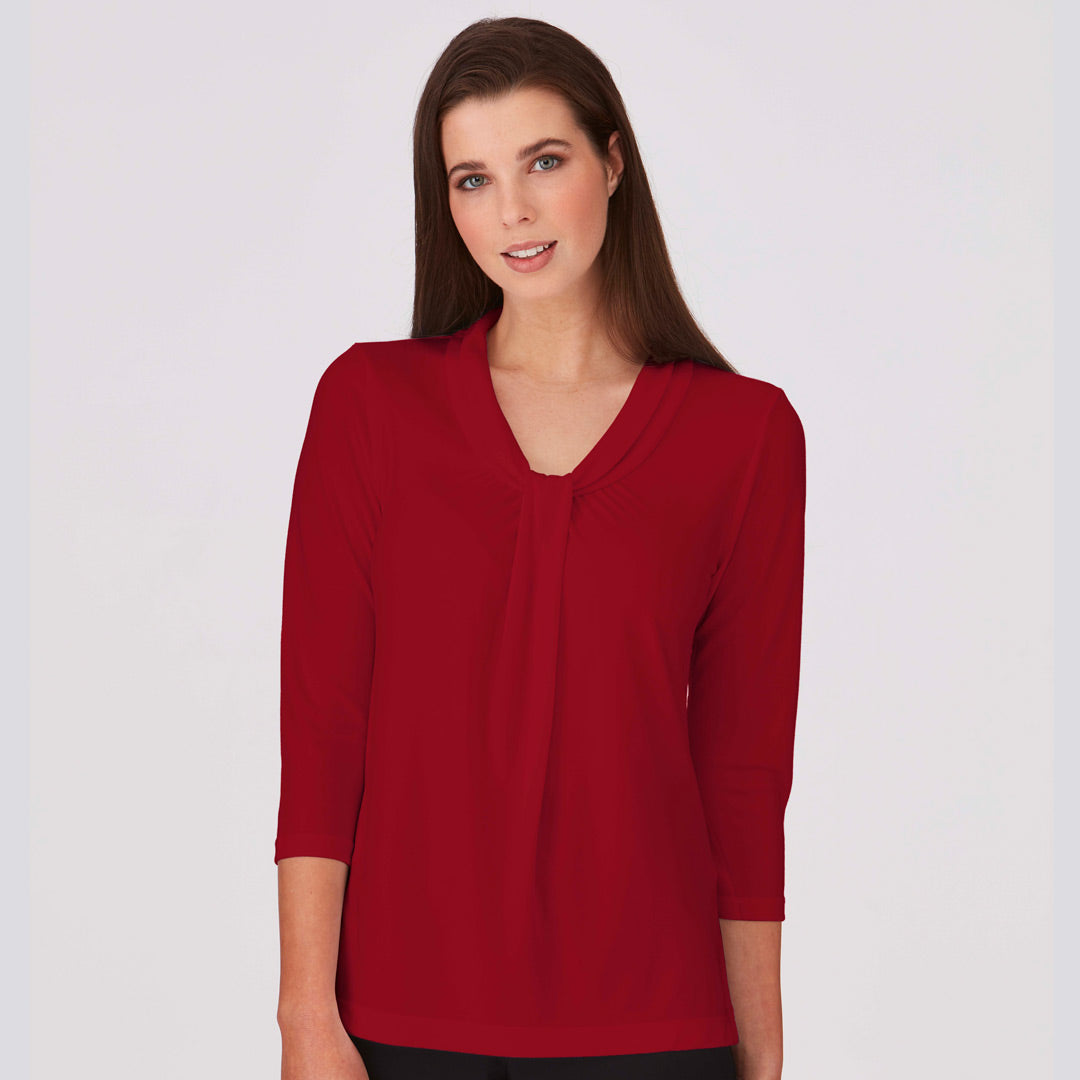 City Collection The Pippa Knit Top | Ladies | 3/4 Sleeve Shirts & Tops