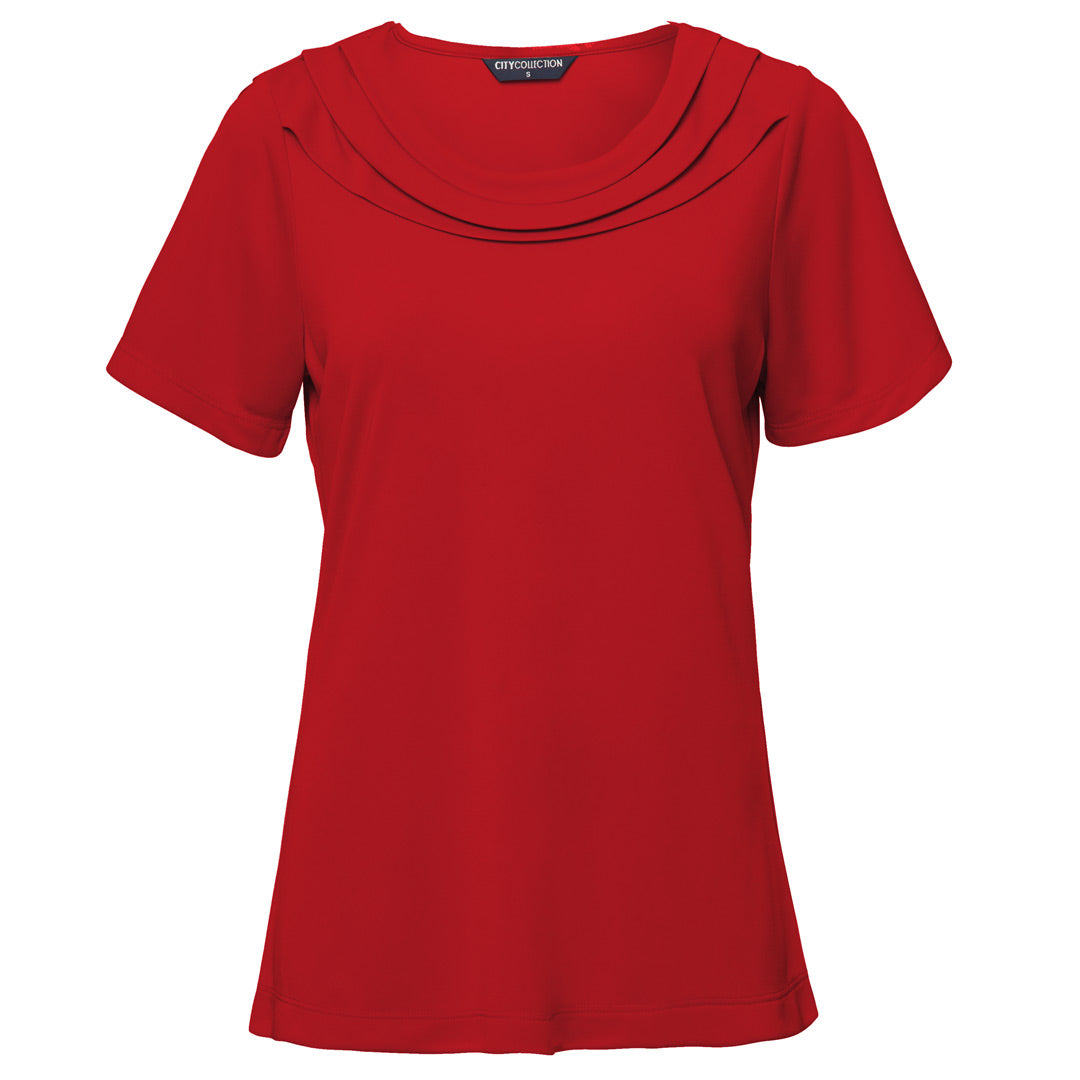 City Collection The Eva Knit Top | Ladies | Short Sleeve Chilli Shirts & Tops