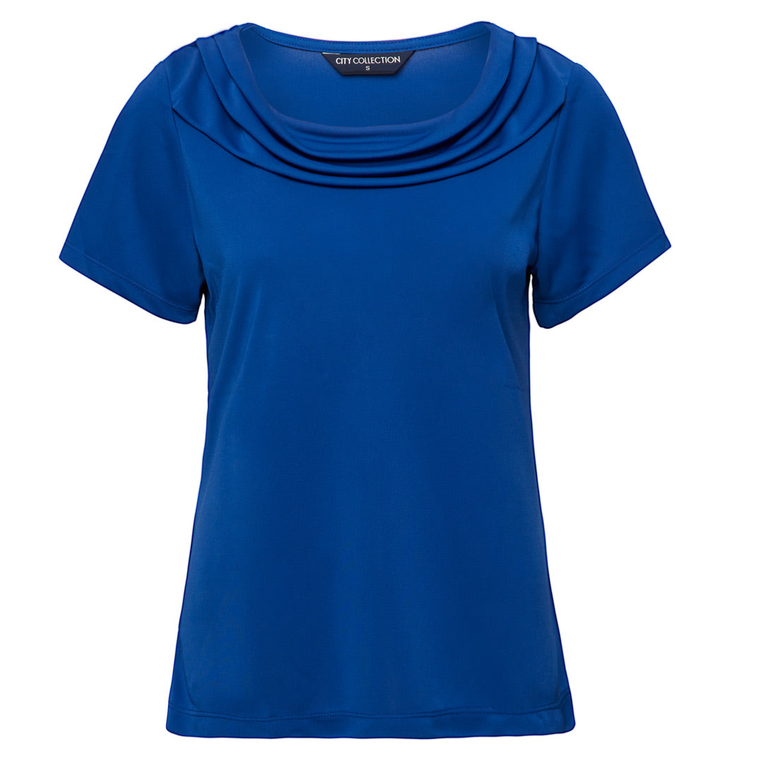 City Collection The Eva Knit Top | Ladies | Short Sleeve Royal Shirts & Tops