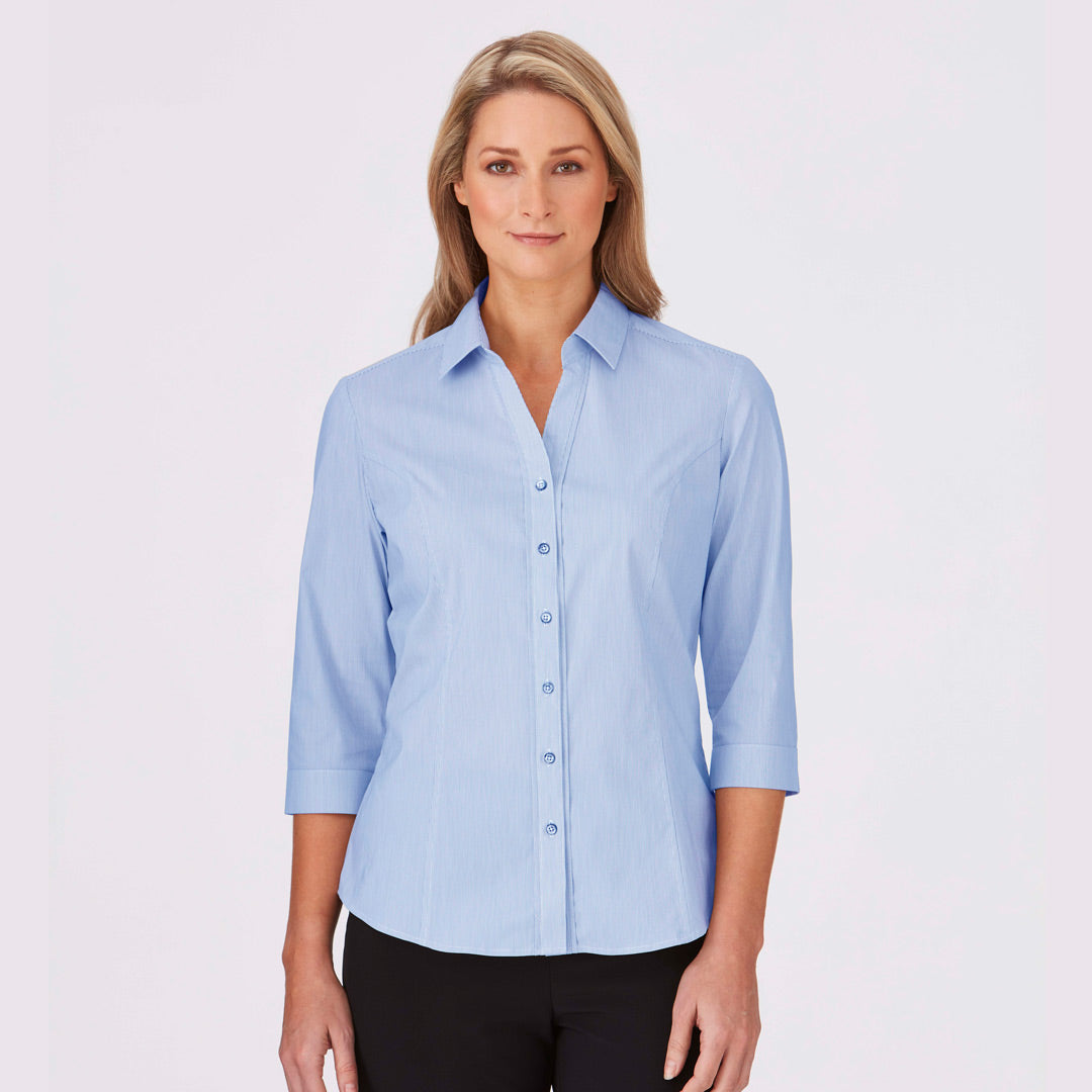 City Collection The Pin Feather Shirt | Ladies | 3/4 Sleeve Shirts & Tops