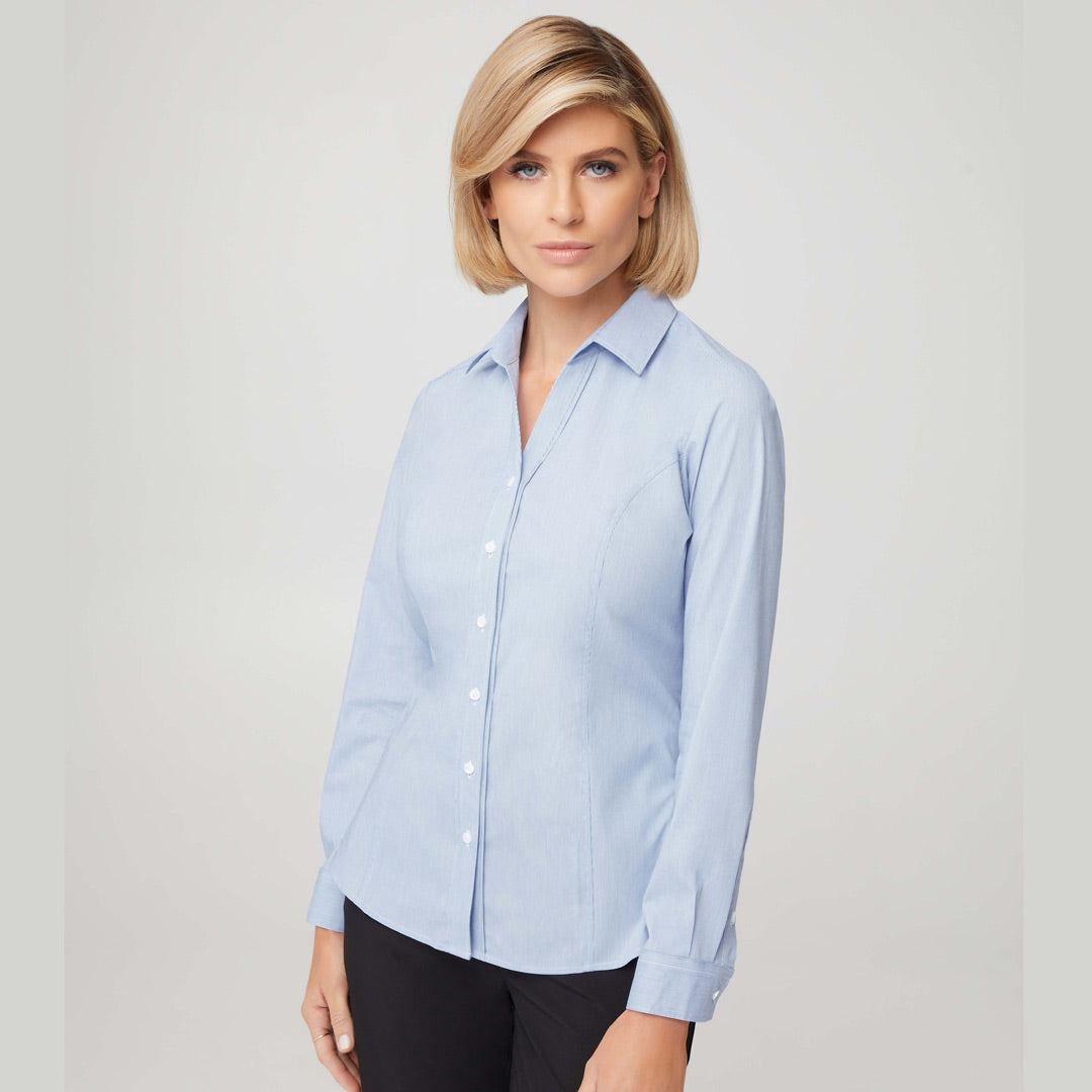 City Collection The Pin Feather Shirt | Ladies | Long Sleeve Shirts & Tops