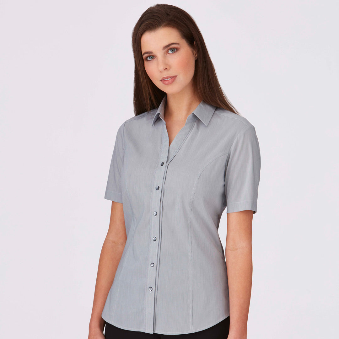 City Collection The Pin Feather Shirt | Ladies | Short Sleeve Shirts & Tops