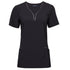 City Collection The Stretch Tunic | Ladies | Short Sleeve Charcoal/Grey Shirts & Tops