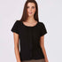 City Collection The Cascade Top | Ladies | Short Sleeve Black Shirts & Tops