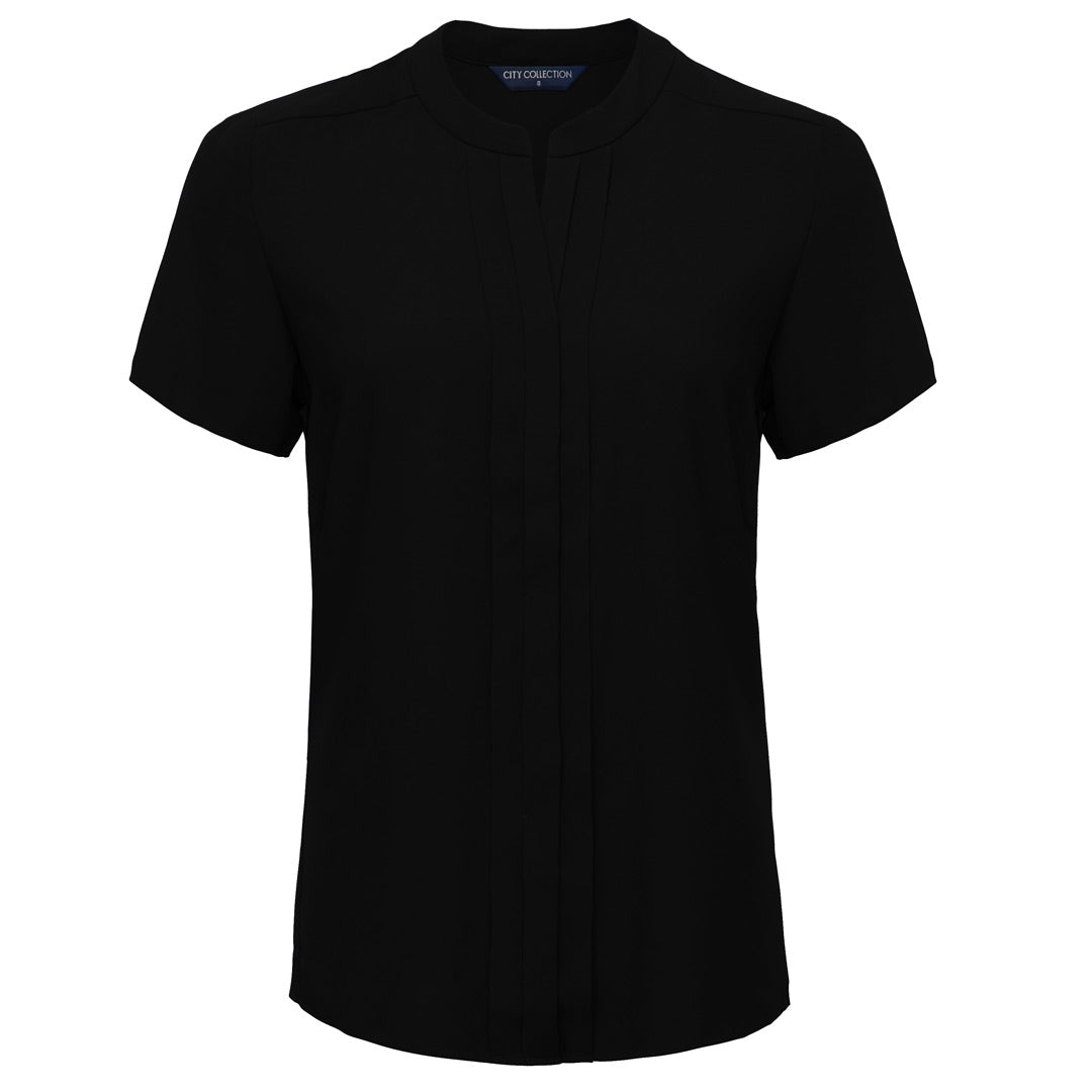 City Collection The Envy Top | Ladies | Short Sleeve Black Shirts & Tops