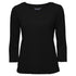 City Collection The Smart Knit Top | Ladies | 3/4 Sleeve Black Shirts & Tops