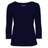 City Collection The Smart Knit Top | Ladies | 3/4 Sleeve Navy Shirts & Tops