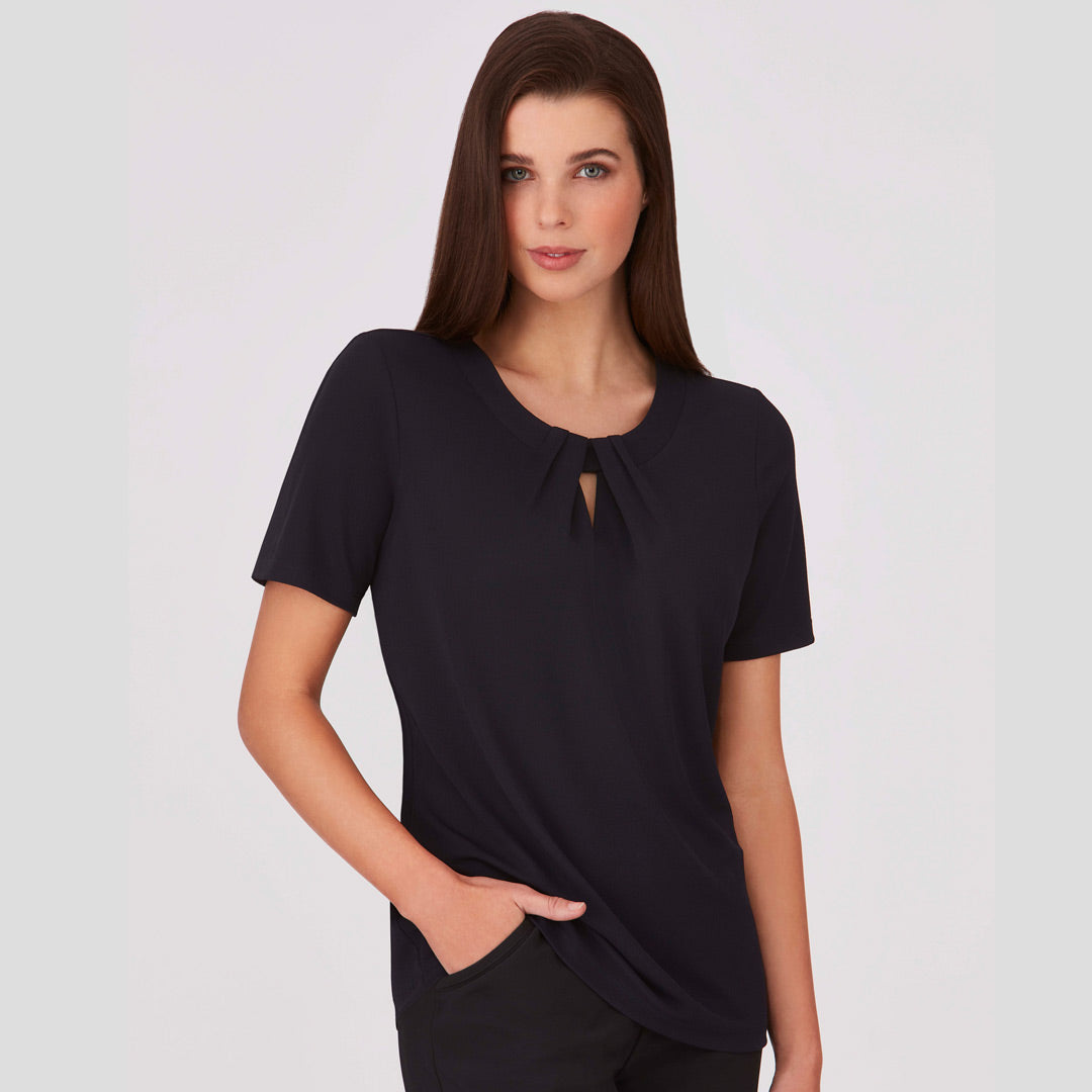 City Collection The Keyhole Top | Ladies | Short Sleeve Shirts & Tops