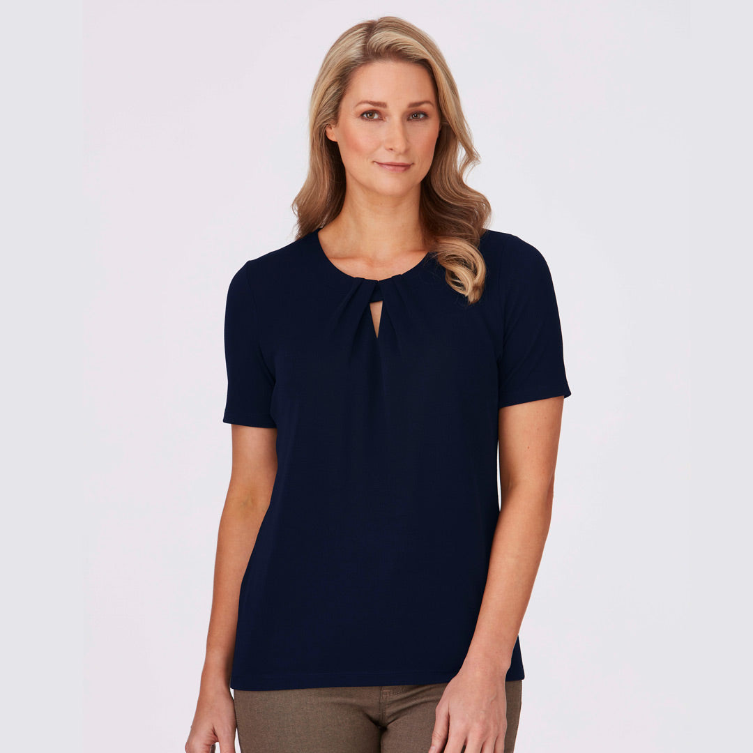 City Collection The Keyhole Top | Ladies | Short Sleeve Shirts & Tops