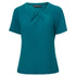 City Collection The Keyhole Top | Ladies | Short Sleeve Teal Shirts & Tops