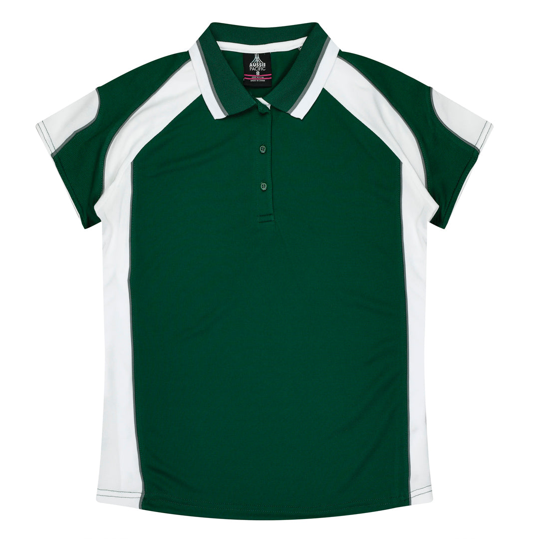 Aussie Pacific The Murray Polo | Plus | Ladies Bottle/White Shirts & Tops