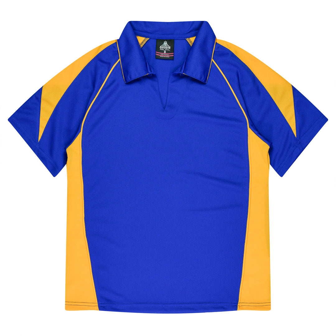 Aussie Pacific The Premier Polo | Ladies Clearance Royal/Gold Shirts & Tops