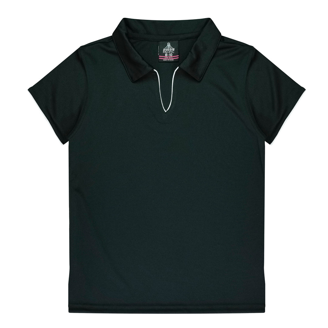 Aussie Pacific The Yarra Polo | Ladies Black/White Shirts & Tops