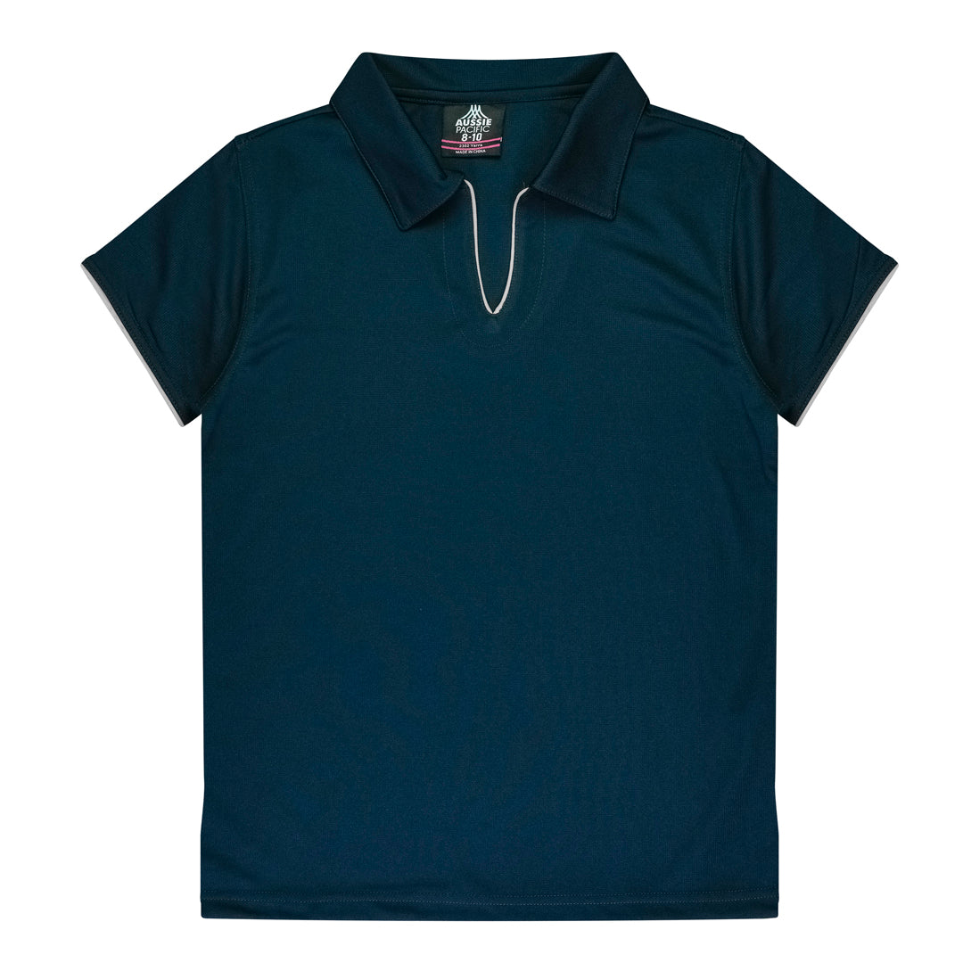 Aussie Pacific The Yarra Polo | Ladies Clearance Navy/White Shirts & Tops