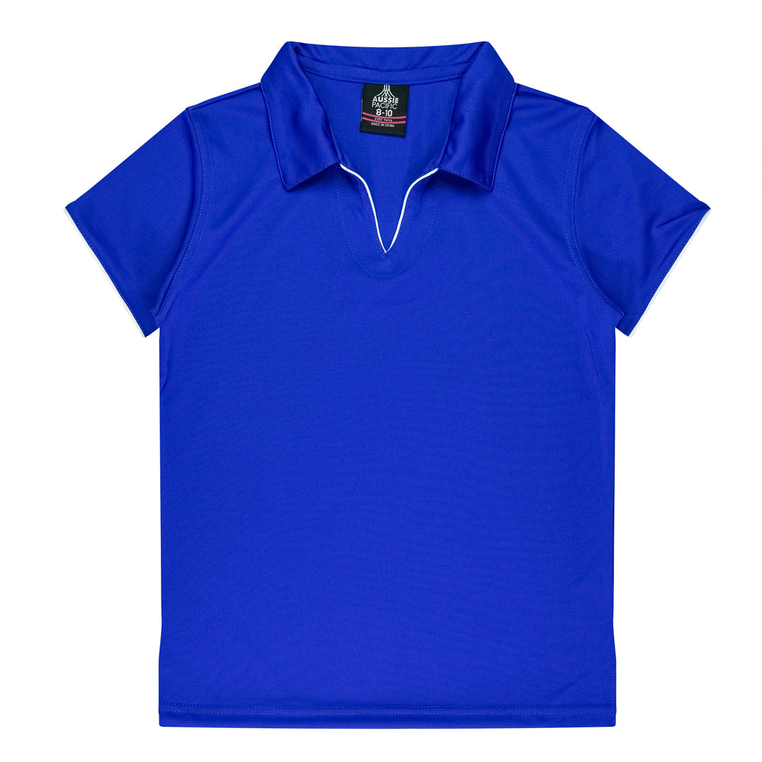 Aussie Pacific The Yarra Polo | Ladies Royal/White Shirts & Tops