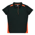 Aussie Pacific The Paterson Polo Shirt | Ladies Black/Orange Shirts & Tops