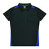 Aussie Pacific The Paterson Polo Shirt | Plus | Ladies Black/Royal Shirts & Tops