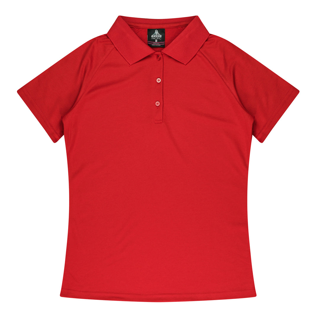 Aussie Pacific The Keira Polo | Ladies | Short Sleeve Red Shirts & Tops